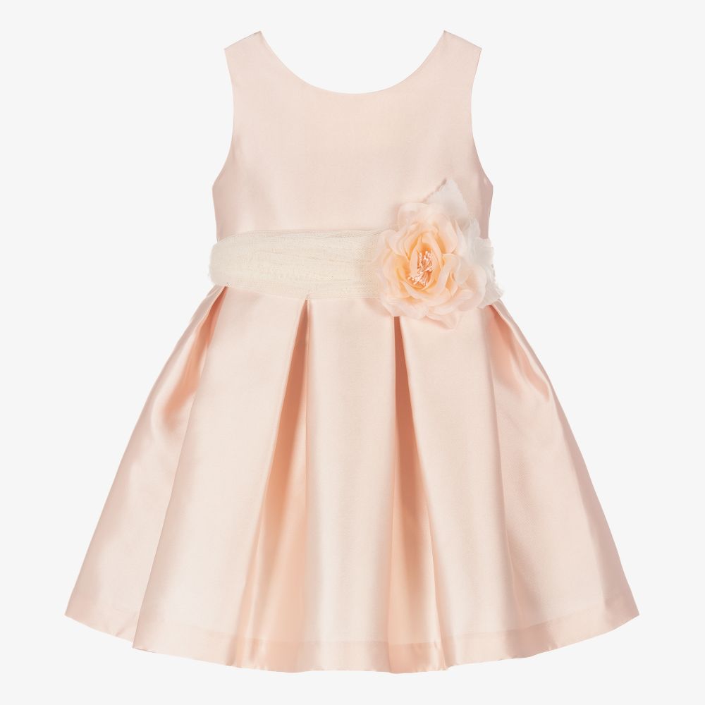 Abel & Lula - Robe rose clair en satin Fille | Childrensalon