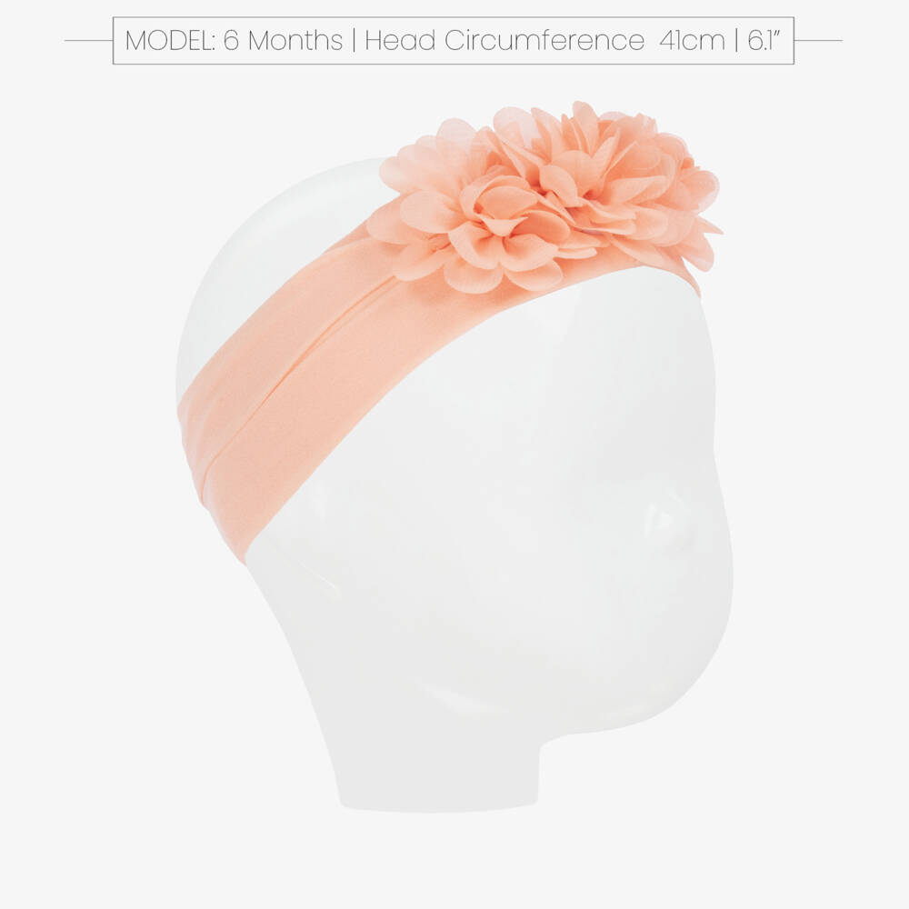 Abel & Lula-Ободок из тюля Персиковый цветок для девочек | Childrensalon Outlet