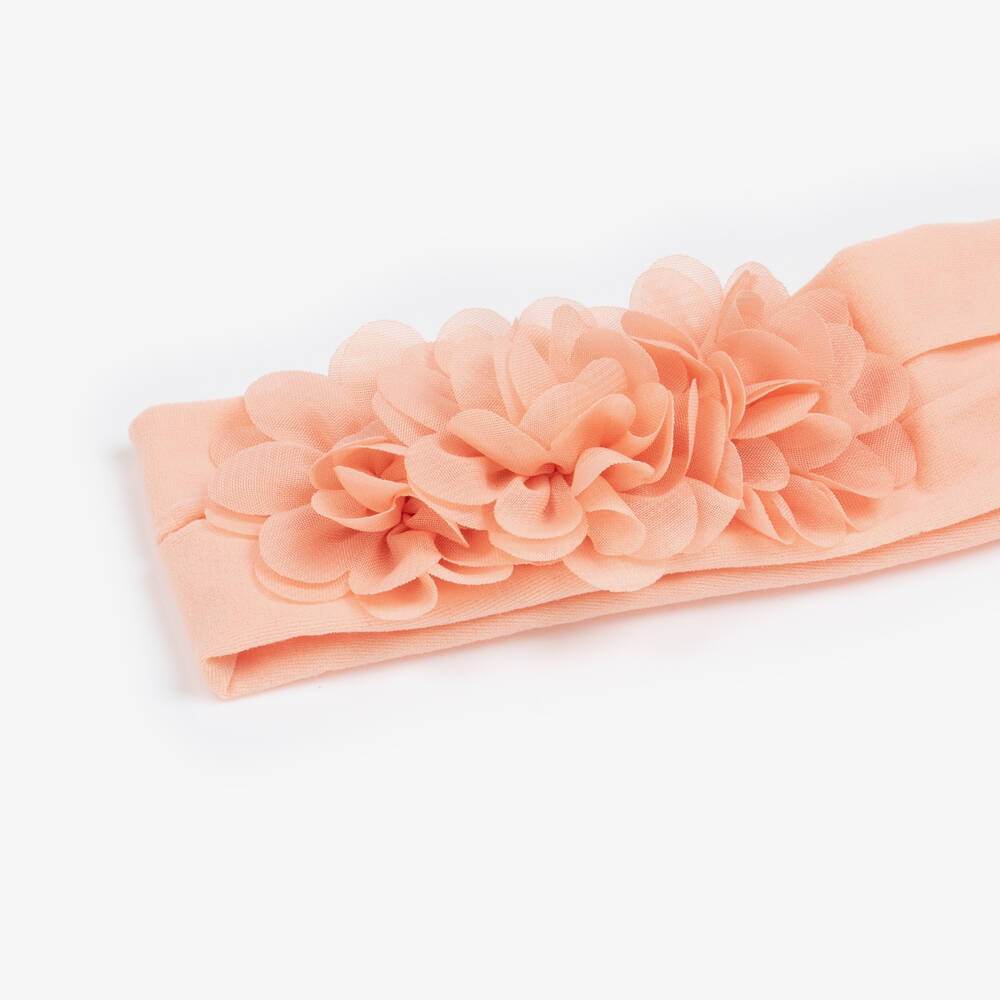 Abel & Lula-Ободок из тюля Персиковый цветок для девочек | Childrensalon Outlet