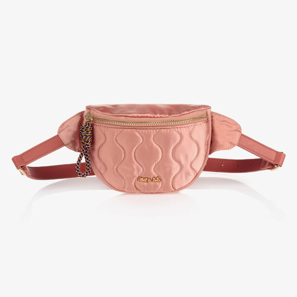 Abel & Lula - Girls Pink Belt Bag (19cm) | Childrensalon