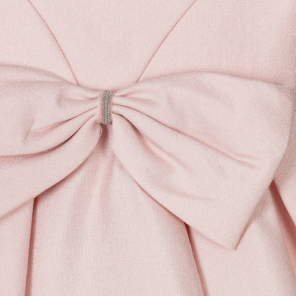 Abel & Lula-فستان لون زهري فاتح مزين بفيونكة | Childrensalon Outlet