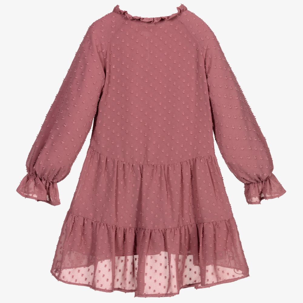 Abel & Lula-فستان شيفون لون زهري | Childrensalon Outlet