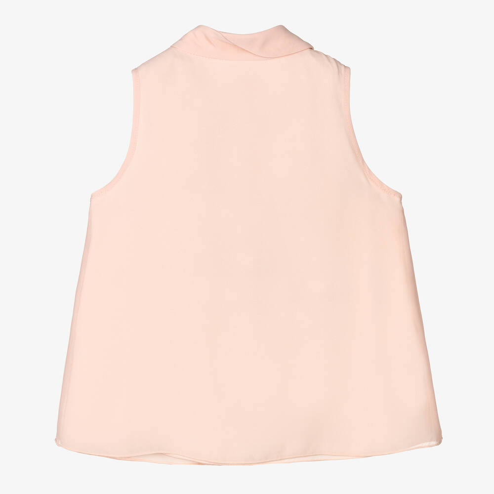 Abel & Lula-Розовая блузка из креп-шифона | Childrensalon Outlet