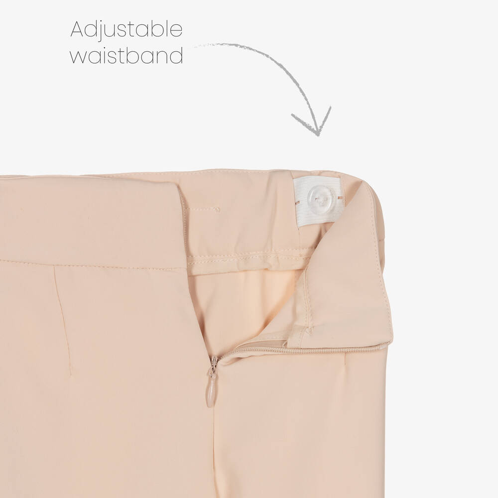 Abel & Lula-Широкие розовые брюки из крепа | Childrensalon Outlet