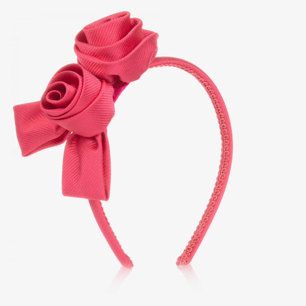 Abel & Lula - Розовый ободок с цветами для девочек | Childrensalon