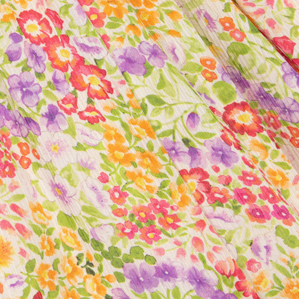 Abel & Lula-Girls Pink Floral Print Dress | Childrensalon Outlet