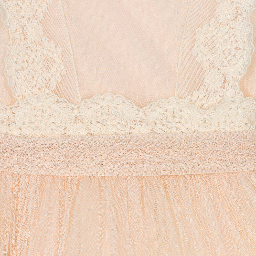 Abel & Lula - Tüllkleid in Rosa und Elfenbein | Childrensalon Outlet