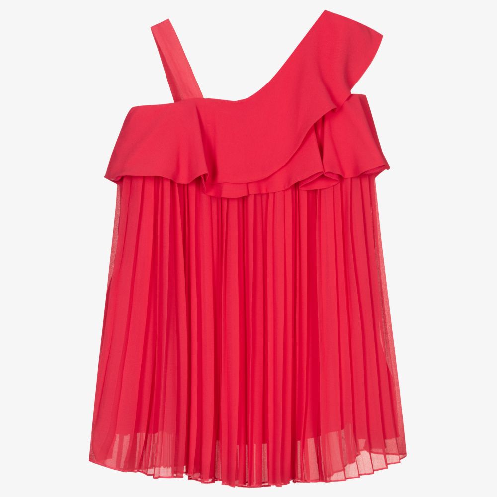 Abel & Lula-Розовое плиссированное платье для девочек | Childrensalon Outlet