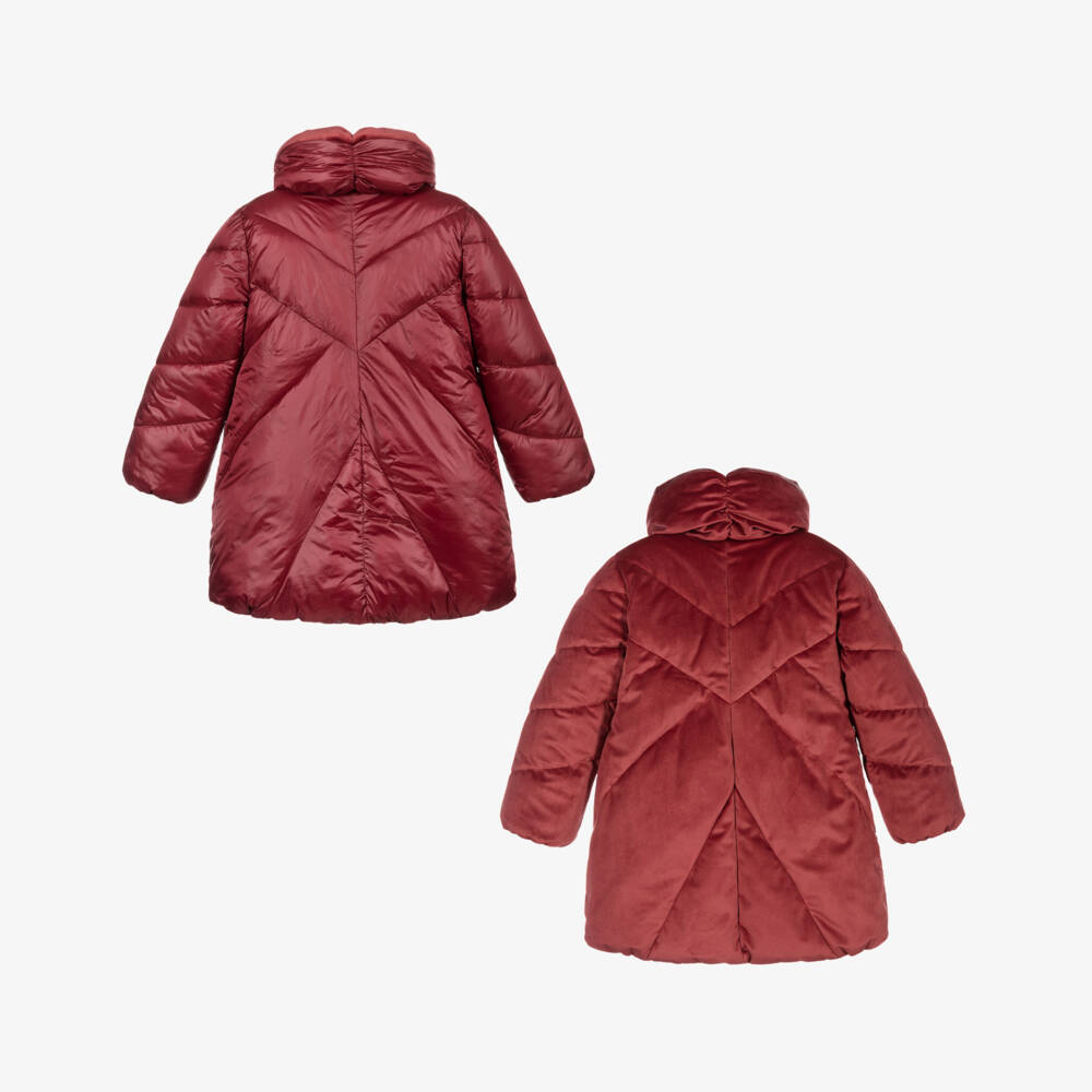 Abel & Lula-Розовое двустороннее пальто для девочек | Childrensalon Outlet