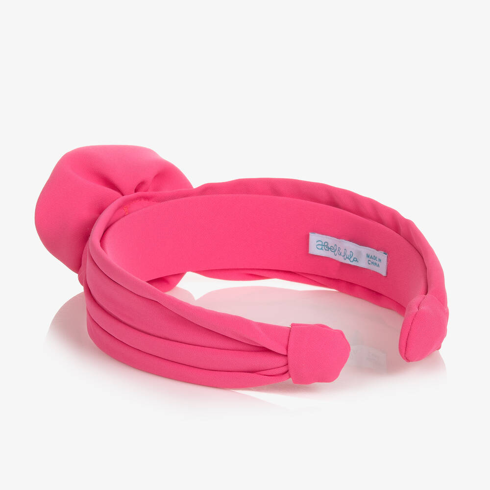 Abel & Lula-طوق شعر بوردة لون زهري للبنات | Childrensalon Outlet