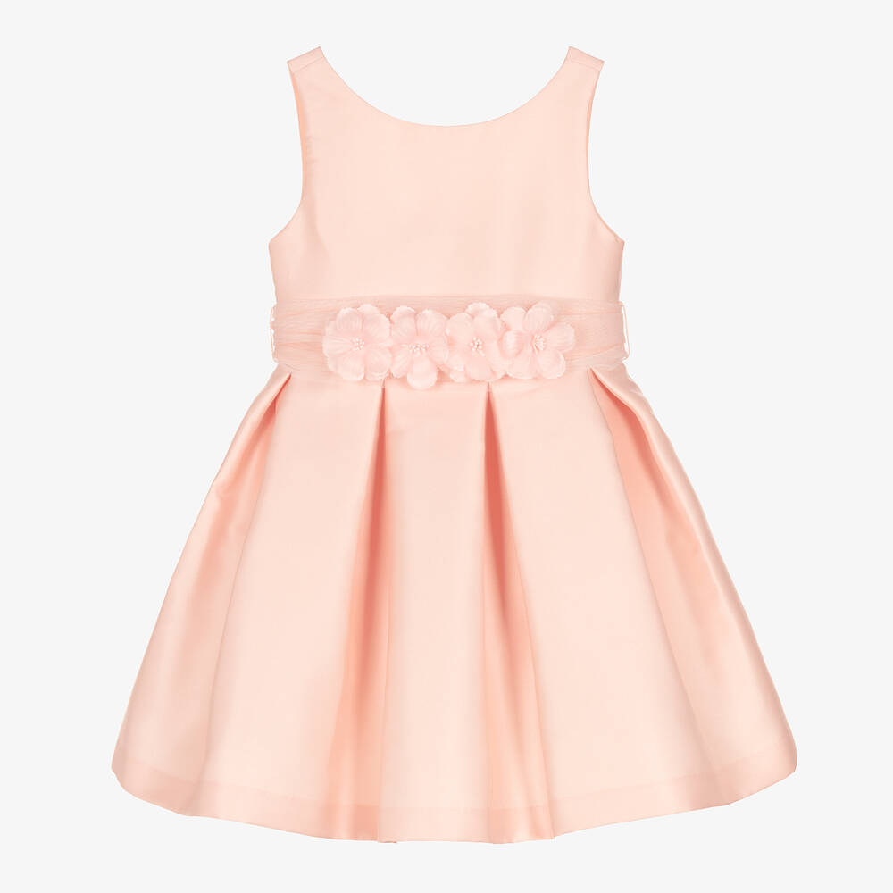 Abel & Lula - Robe rose en satin fille | Childrensalon