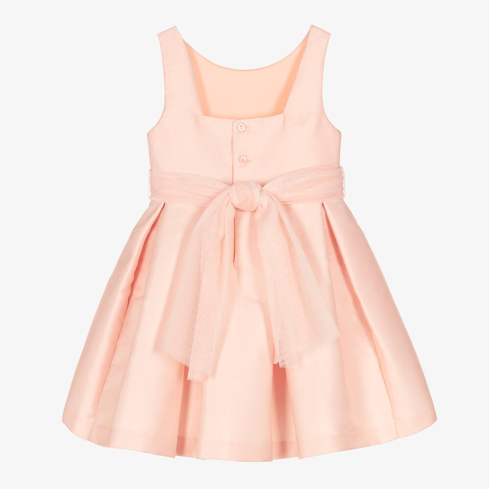 Abel & Lula-Girls Pink Satin Dress | Childrensalon Outlet