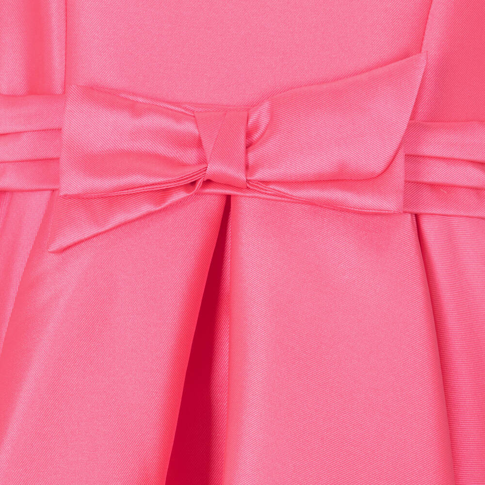 Abel & Lula-Girls Pink Satin Twill Dress | Childrensalon Outlet