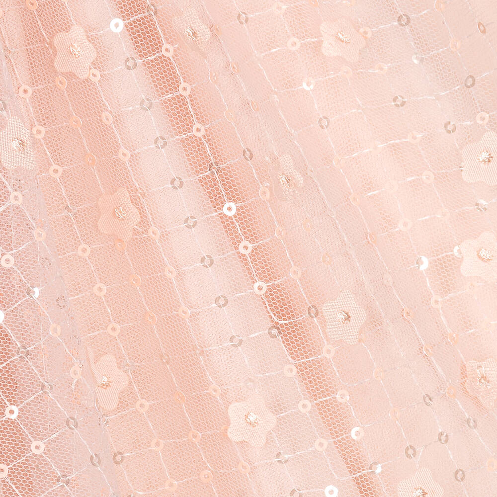 Abel & Lula-Girls Pink Sequin & Tulle Dress | Childrensalon Outlet