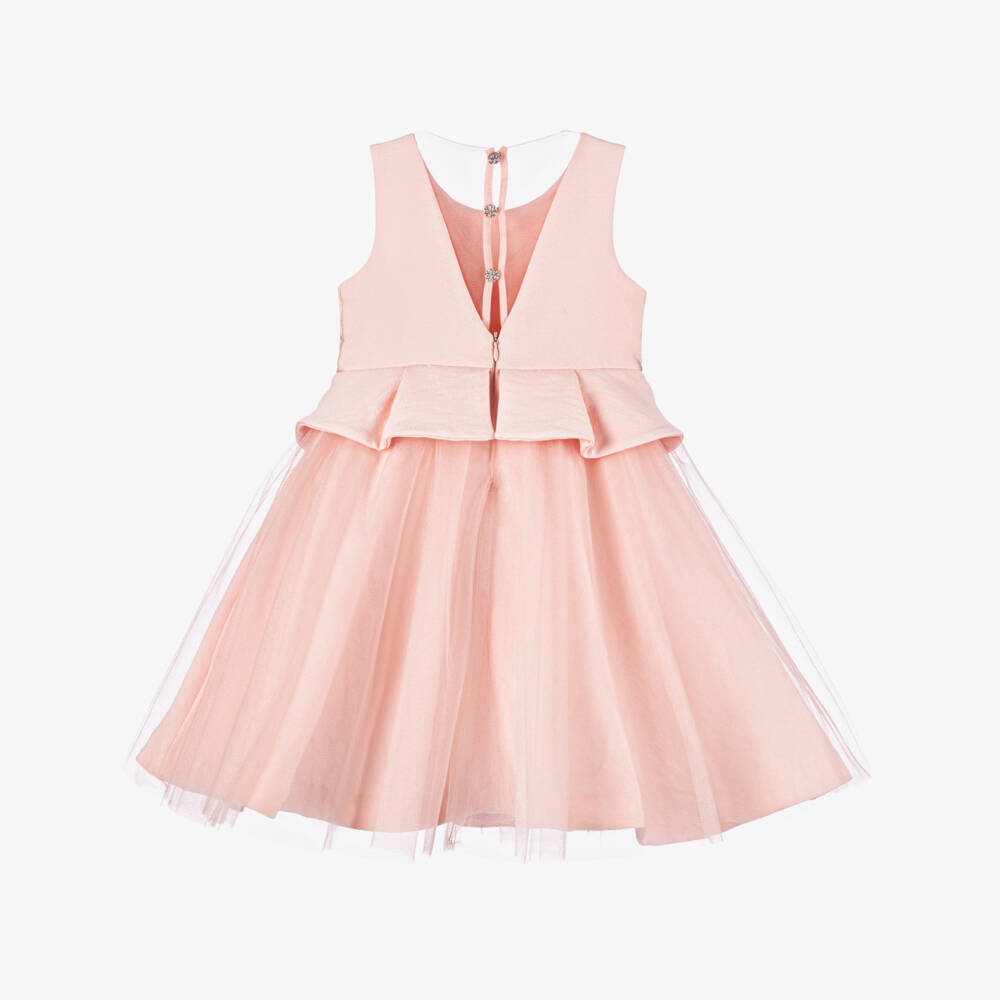 Abel & Lula-Girls Pink Sparkle Tulle Gown | Childrensalon Outlet