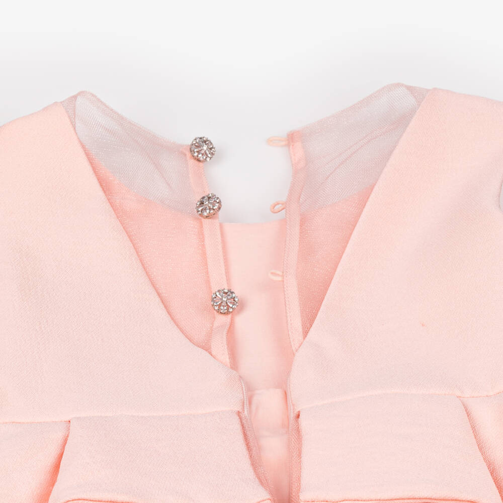 Abel & Lula-Girls Pink Sparkle Tulle Gown | Childrensalon Outlet