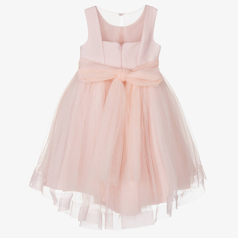 Abel & Lula-Girls Pink Tulle Waterfall Dress | Childrensalon Outlet