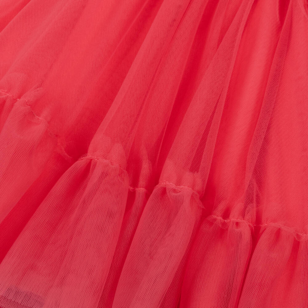 Abel & Lula-Girls Radiant Pink Tulle Gown | Childrensalon Outlet