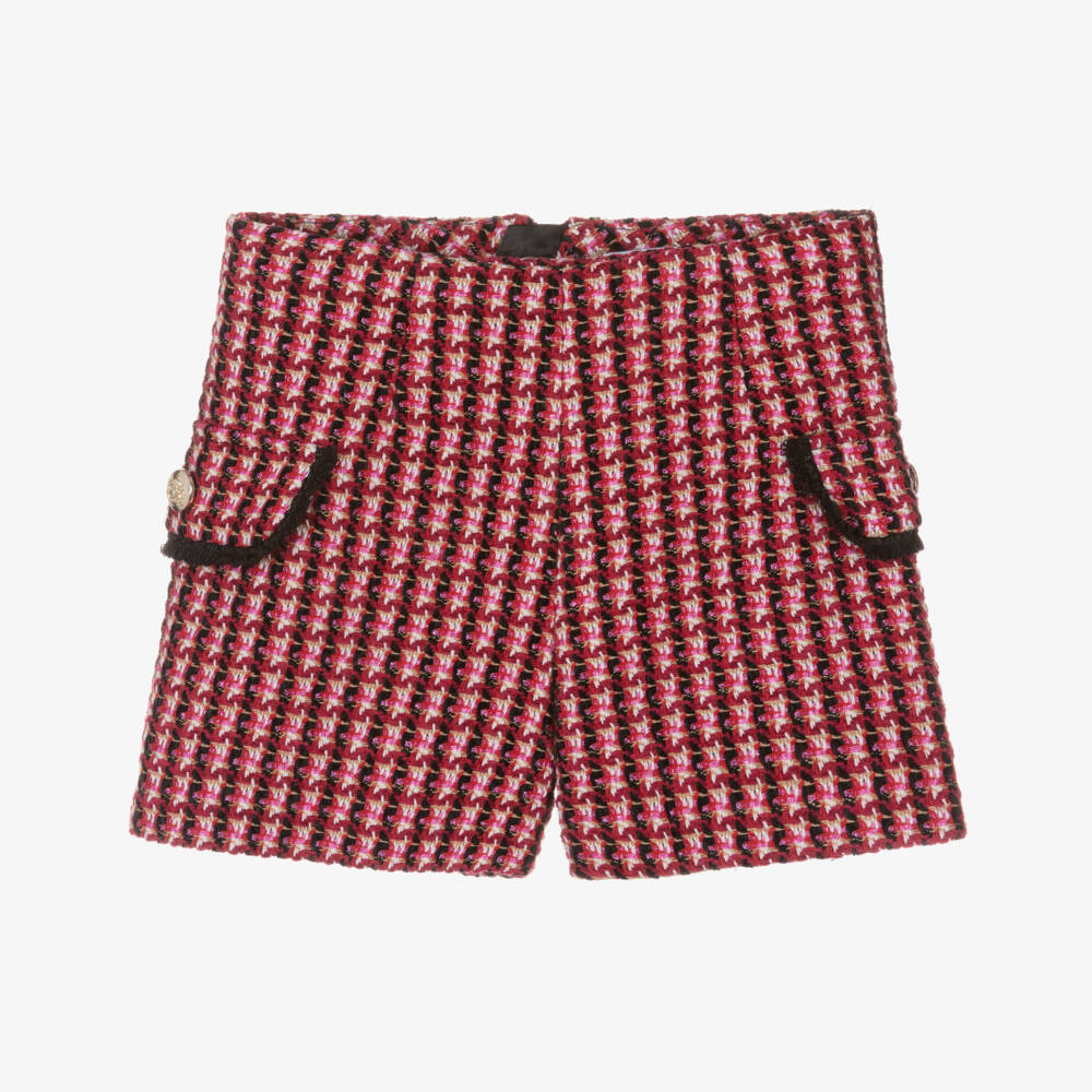 Abel & Lula-Красно-розовые шорты из твида | Childrensalon Outlet