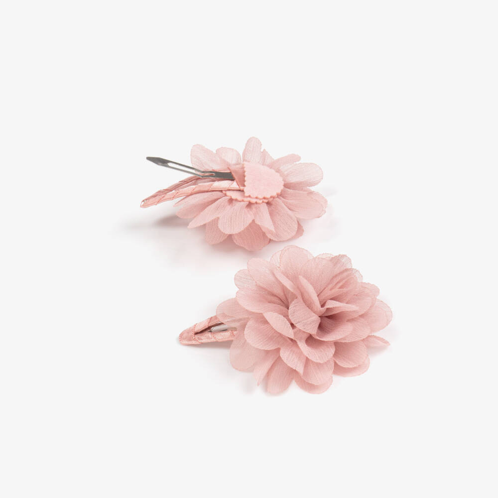 Abel & Lula-Girls Rosy Blossom Hair Duo | Childrensalon Outlet