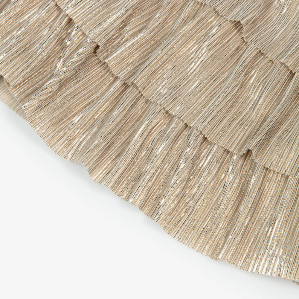 Abel & Lula-طقم ذهبي لامع للبنات | Childrensalon Outlet