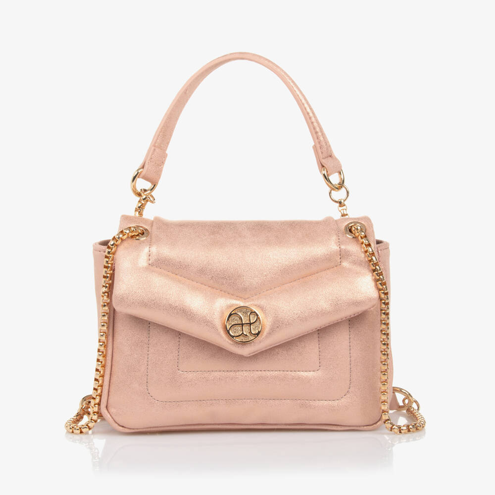 Abel & Lula-Girls Shimmering Rose Quilted Purse | Childrensalon Outlet