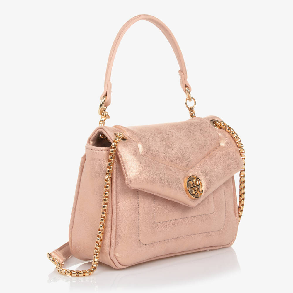 Abel & Lula-Girls Shimmering Rose Quilted Purse | Childrensalon Outlet