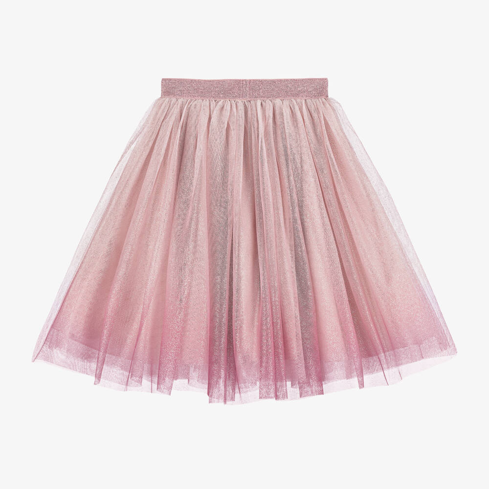 Abel & Lula-Розовая блестящая юбка из фатина для девочек | Childrensalon Outlet