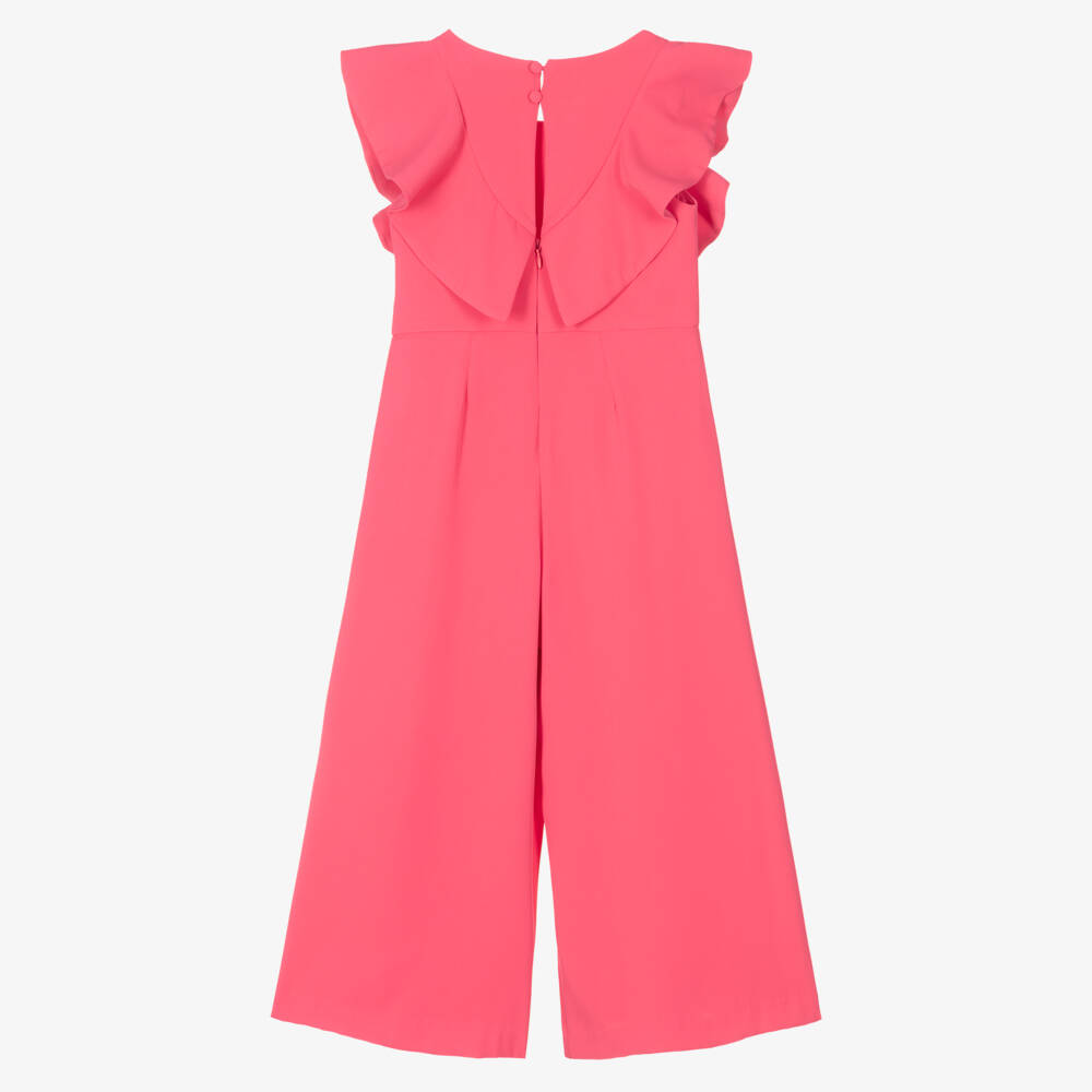 Abel & Lula-Шелковый пурпурный комбинезон с рюшами для девочек | Childrensalon Outlet