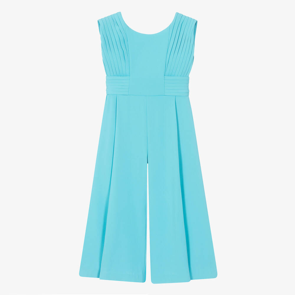 Girls Sky Blue Jumpsuit