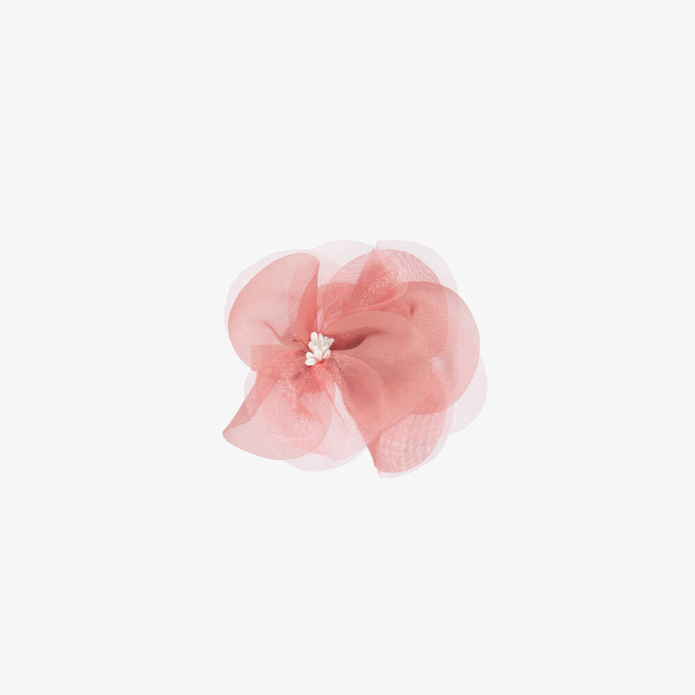 Abel & Lula-Girls' Soft Pink Chiffon Flower Clip | Childrensalon Outlet