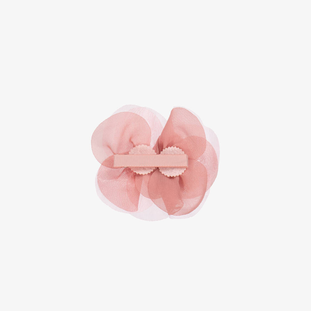 Abel & Lula-Girls' Soft Pink Chiffon Flower Clip | Childrensalon Outlet