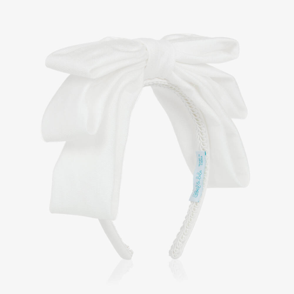 Abel & Lula-Girls Sparkling Tulle Bow Headband | Childrensalon Outlet