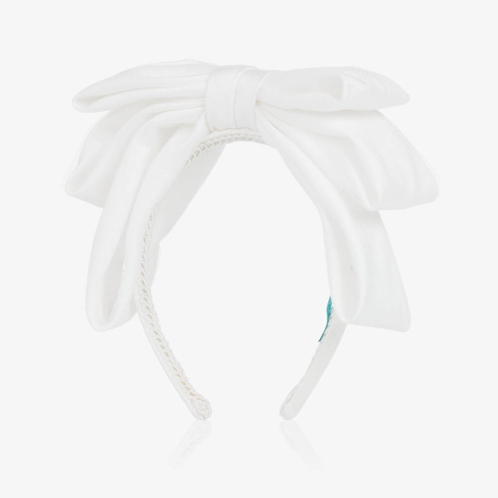 Abel & Lula-Girls Sparkling Tulle Bow Headband | Childrensalon Outlet