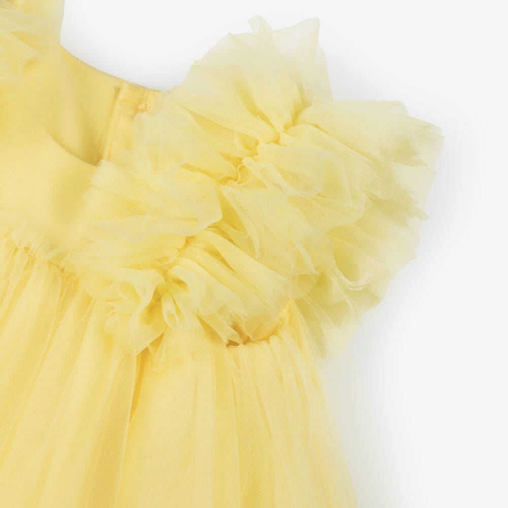 Abel & Lula-Girls Sunny Tulle Layered Gown | Childrensalon Outlet