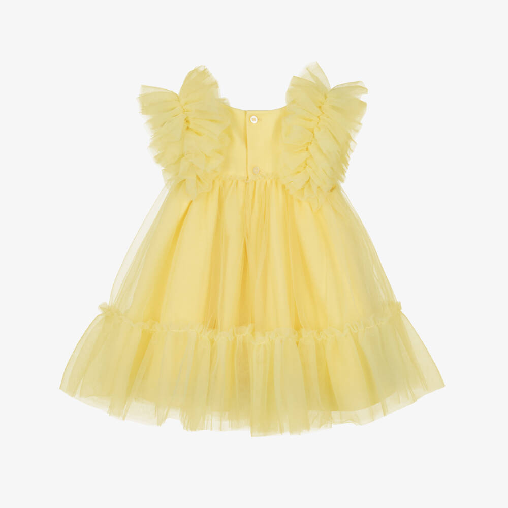 Abel & Lula-Girls Sunny Tulle Layered Gown | Childrensalon Outlet