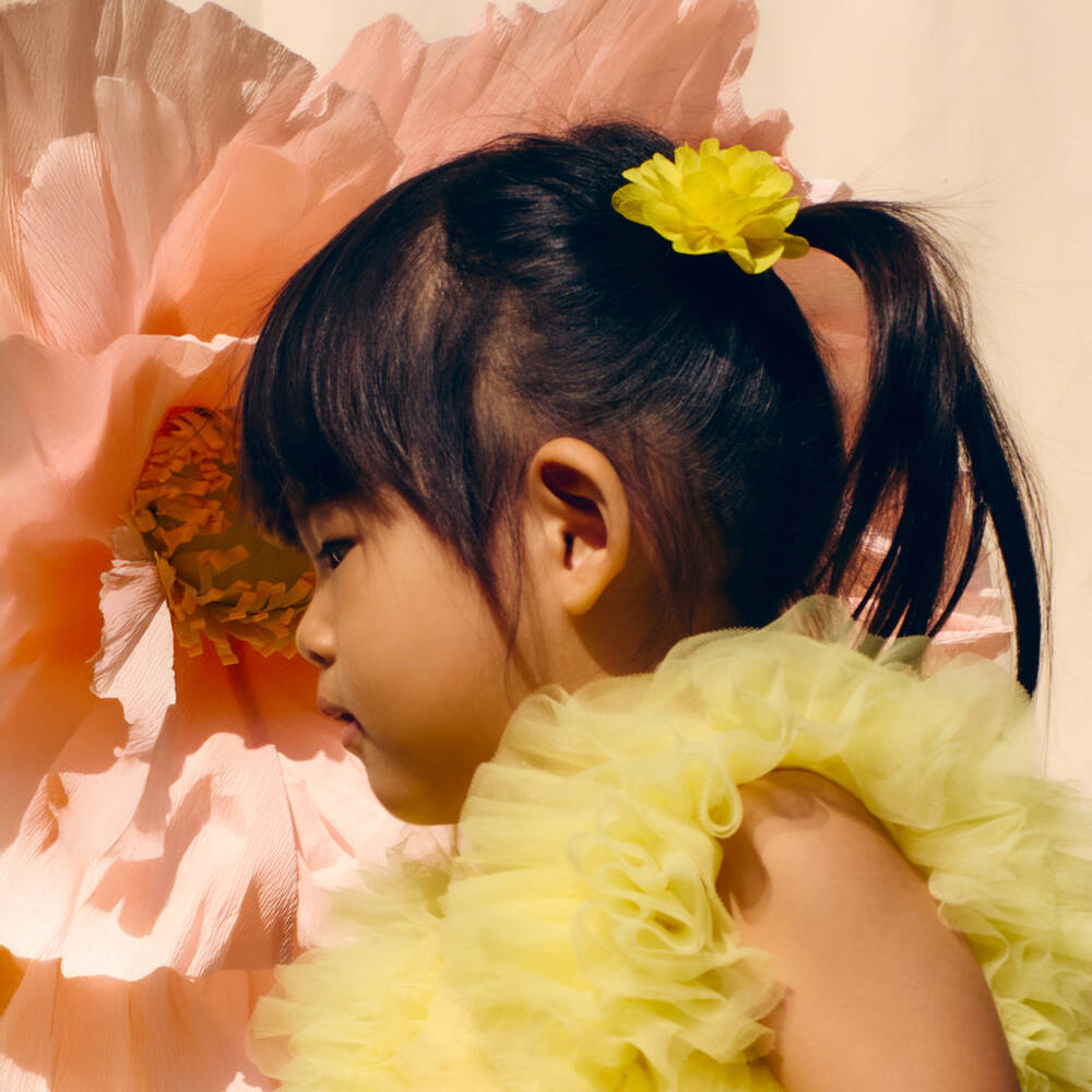 Abel & Lula-Girls Sunshine Blossom Hair Set | Childrensalon Outlet