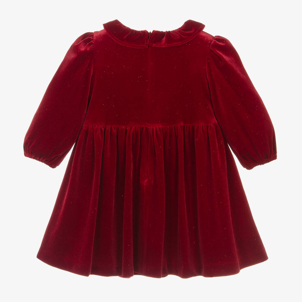 Abel & Lula-Girls Velvet Glitter Dress | Childrensalon Outlet