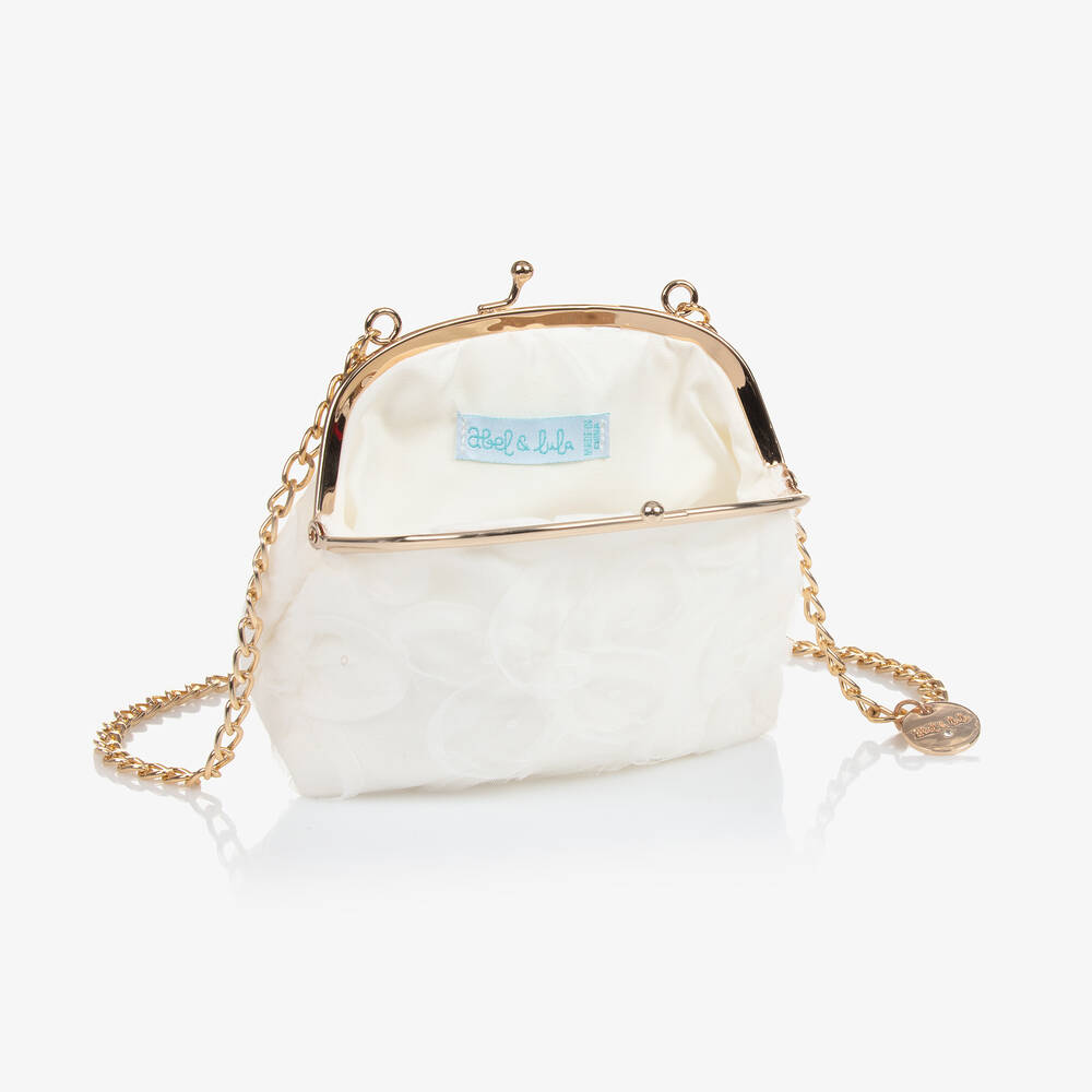 Girls white handbag hot sale