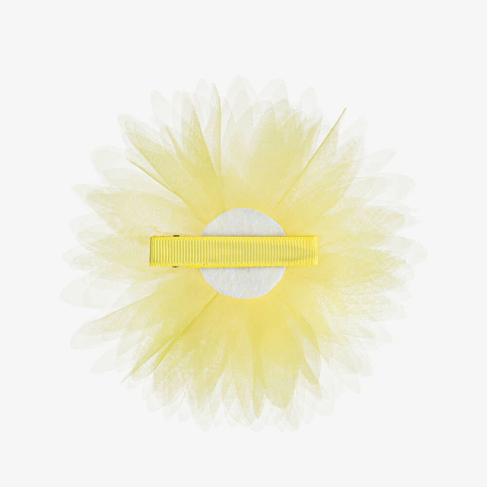 Abel & Lula-مشبك للشعر لون أصفر مزين بوردة للبنات (12 سم) | Childrensalon Outlet