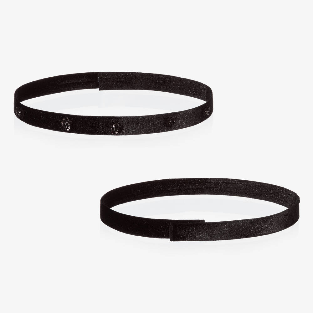 Abel & Lula-Glittery Black Velour Dress | Childrensalon Outlet