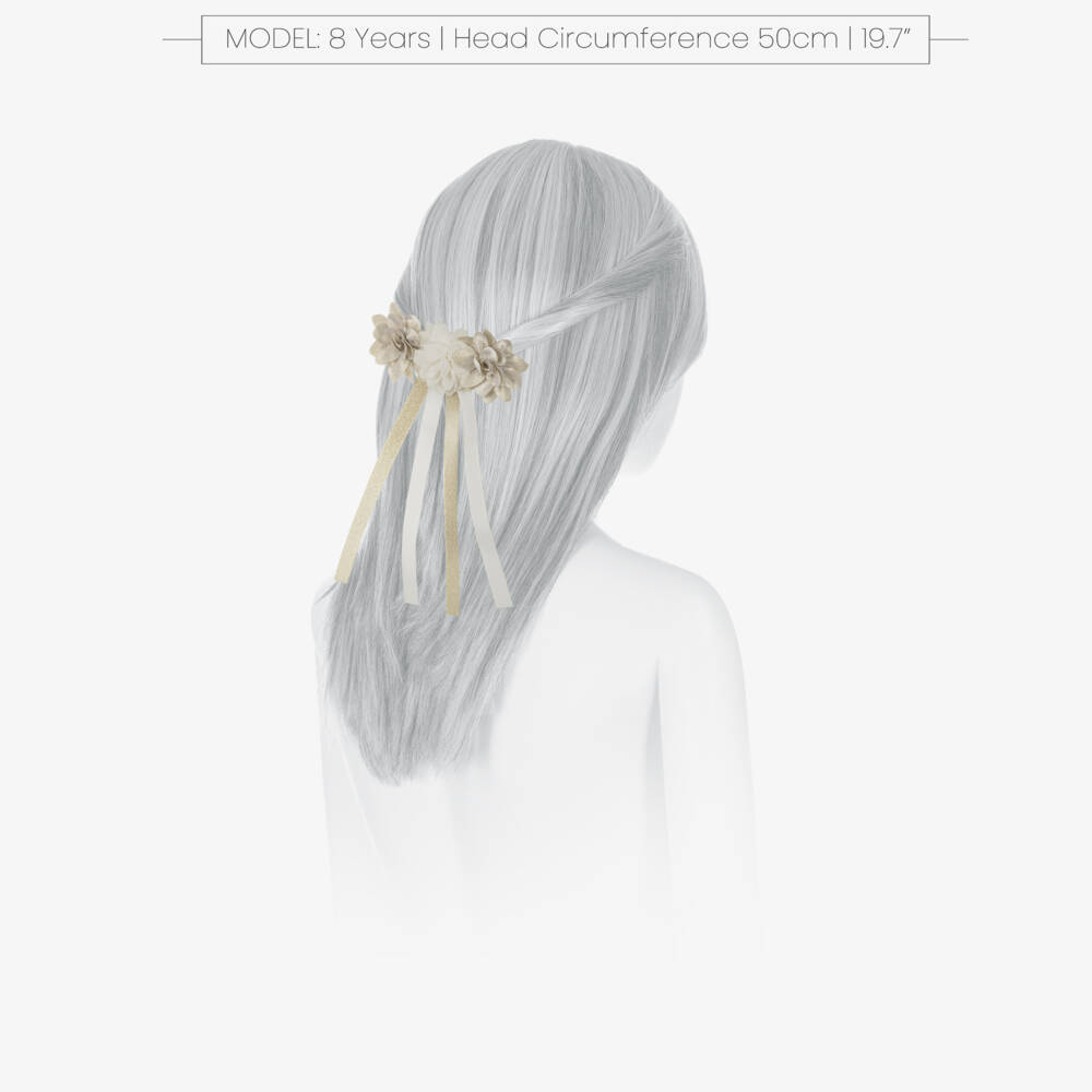 Abel & Lula-Gold Flower Hair Clip | Childrensalon Outlet