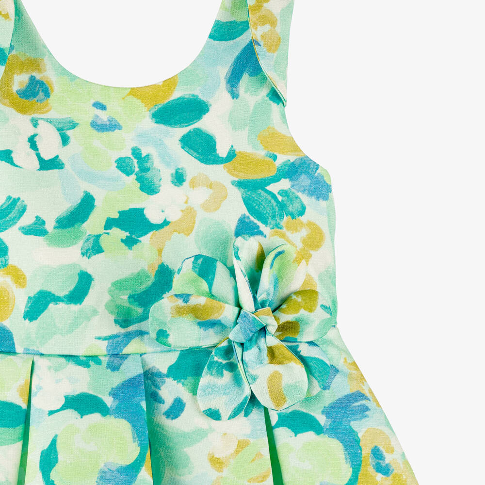 Abel & Lula-Green Floral Dress | Childrensalon Outlet