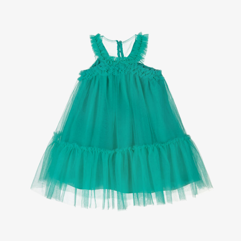 Abel & Lula-Green Tulle Dress | Childrensalon Outlet