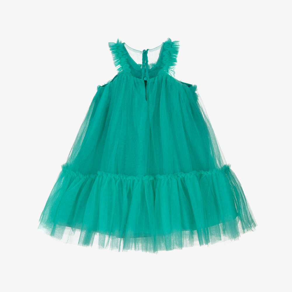 Abel & Lula-Green Tulle Dress | Childrensalon Outlet