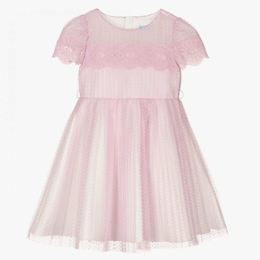 Abel & Lula-Фиолетовое плиссированное платье из тюля | Childrensalon Outlet