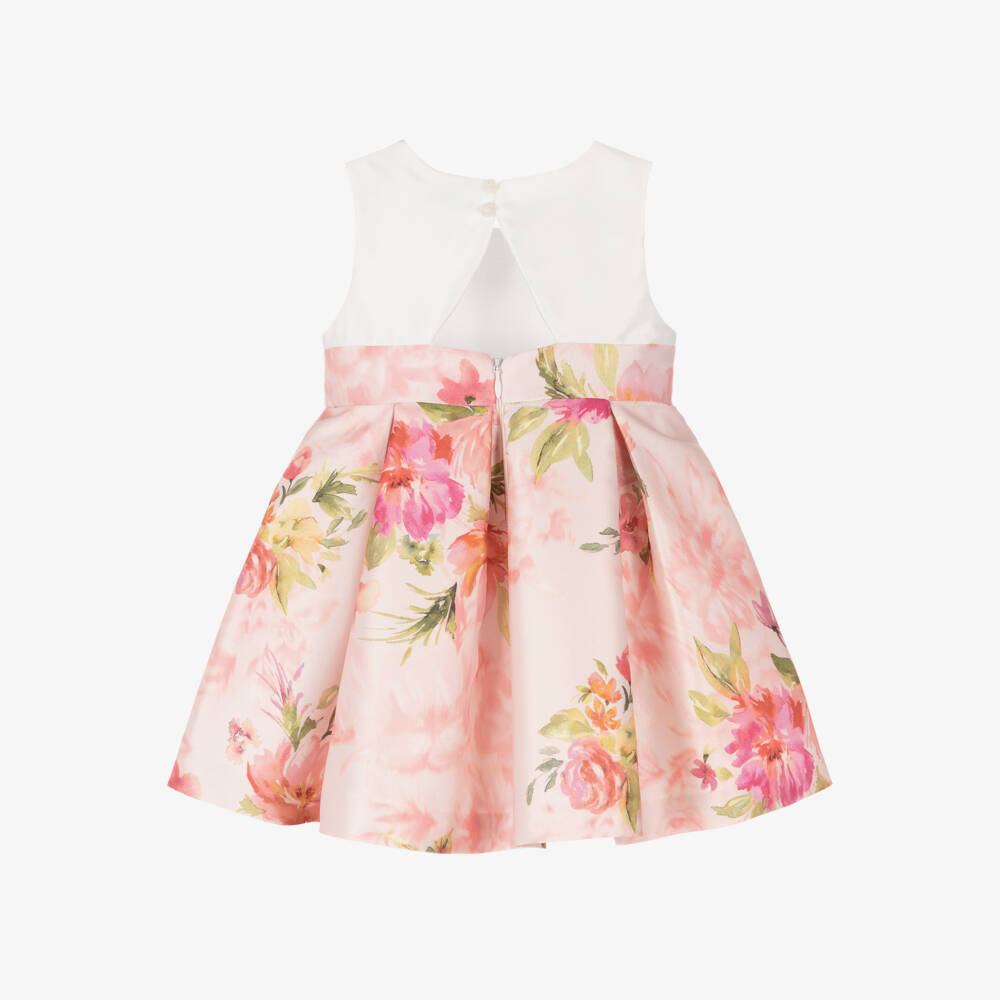 Abel & Lula-فستان ساتان مزهر للبنات الصغيرات | Childrensalon Outlet