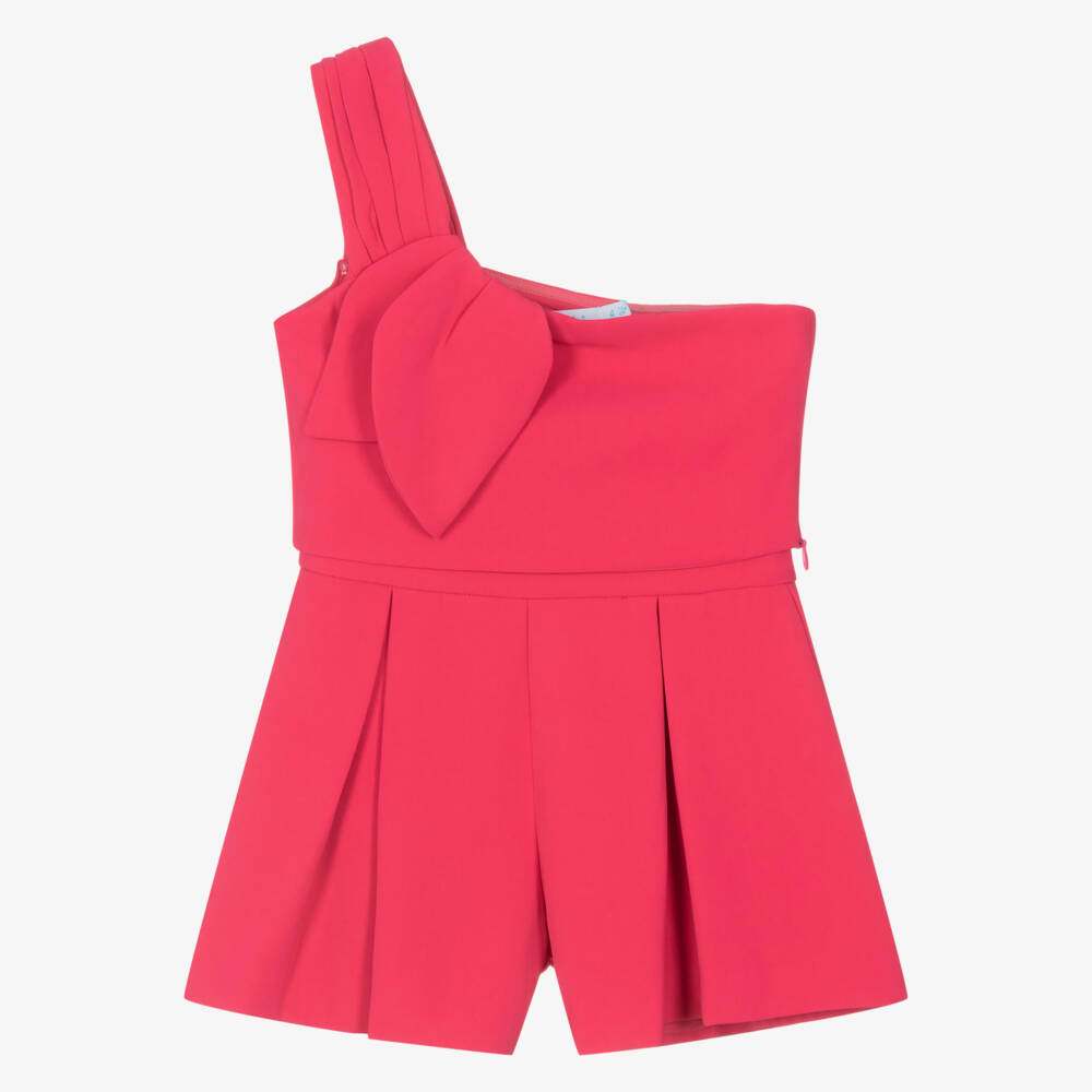 Abel & Lula-Pink Crepe Shorts Set | Childrensalon Outlet