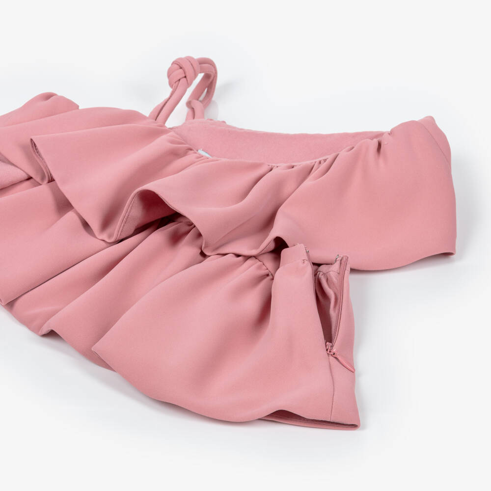 Abel & Lula-Pink Crepe Trouser Set | Childrensalon Outlet