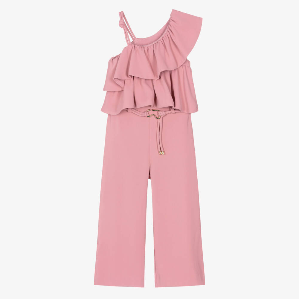 Abel & Lula-Pink Crepe Trouser Set | Childrensalon Outlet